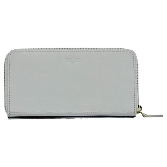 Italian Design: Genuine Leather Valentine's Day Hearts and Stripes Lovers Wallet - Picture 3 of 4